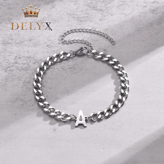 💎 Vnox Pulsera de Acero con Inicial – Elegancia con un Detalle Personal